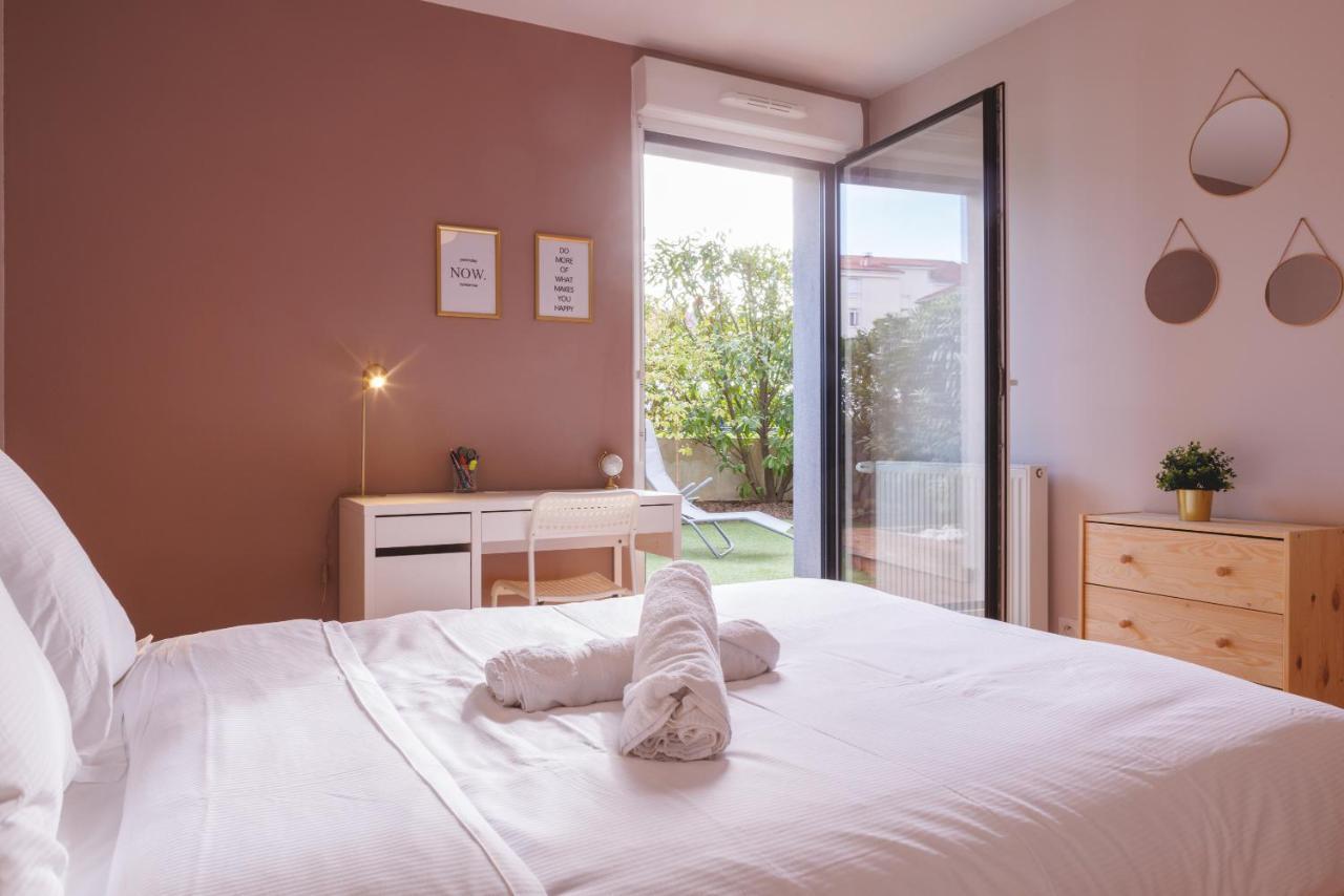 Superbe Appartement Terrasse Rdc - New Location Bourg-en-Bresse Extérieur photo